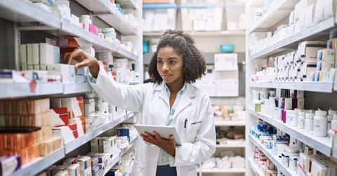 Never fear, your pharmacist is here. Cropped shot of an attractive young female pharmacist working in a pharmacy.