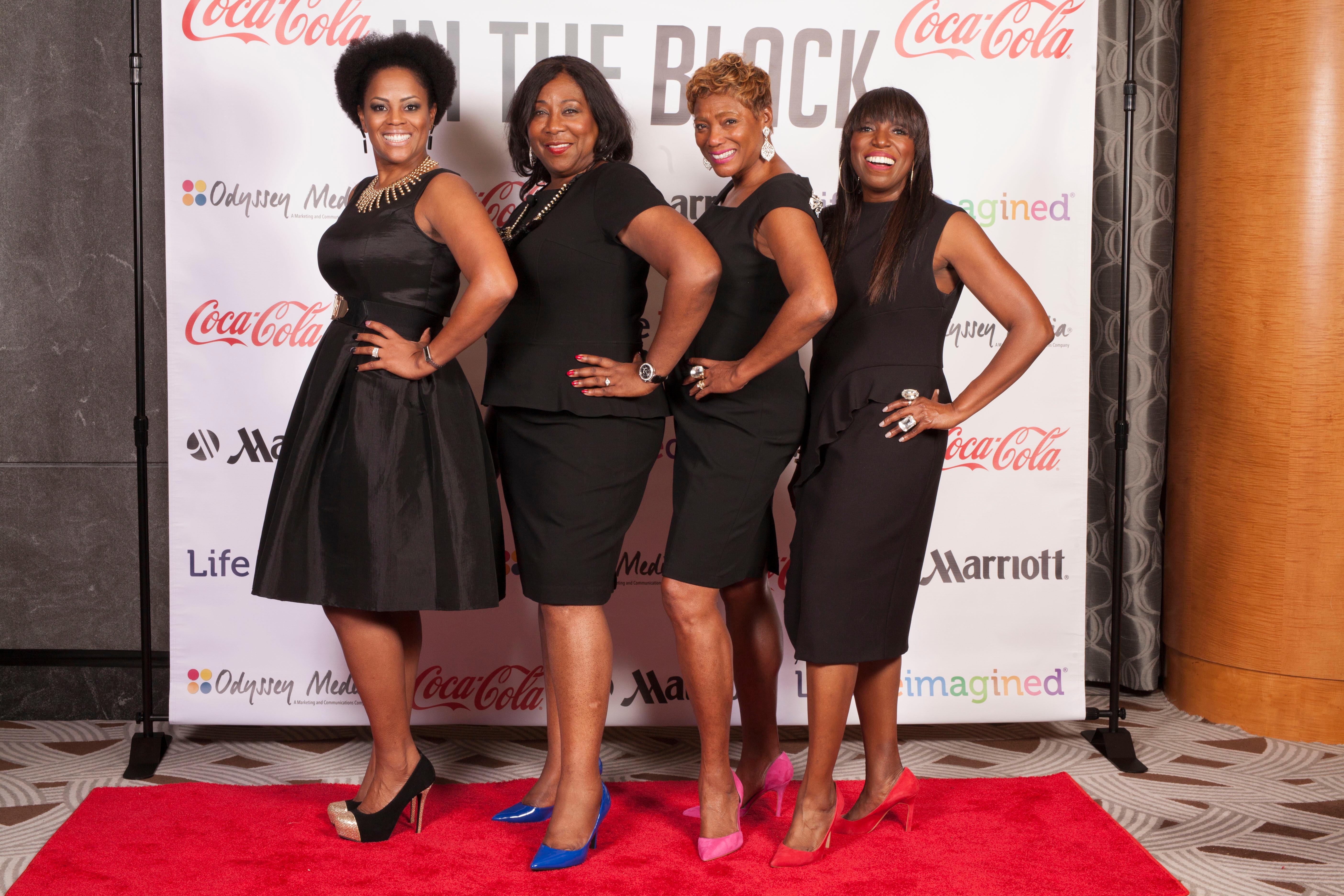 L-R Becky Davis, Linda S. Dunn, Cheryl Walker-Robinson, and Mikki Taylor