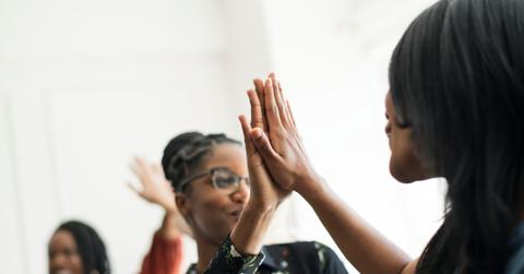 Women workers teamwork