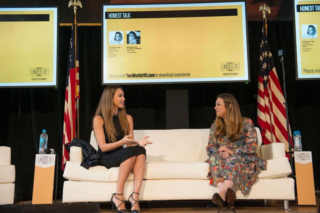 jessica-alba forbes 30 under 20 summit photo credit Benjamin Esakof / Forbes