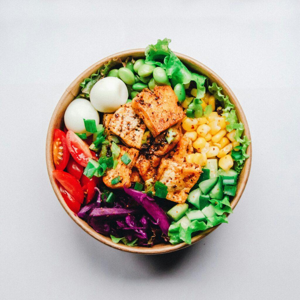 Colorful salad bowl