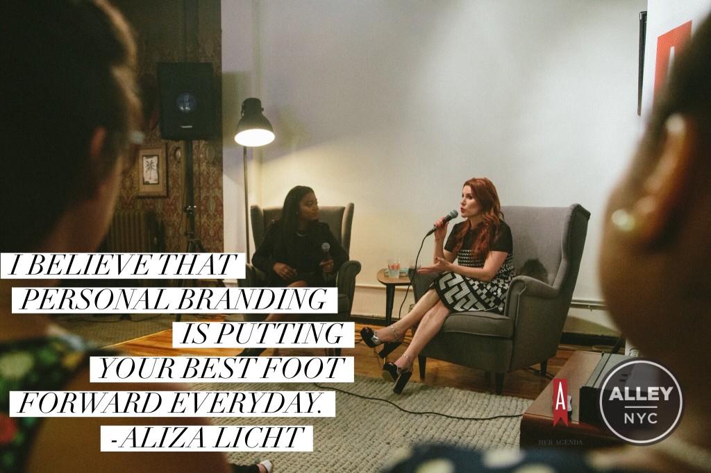 "I believe that personal branding is putting your best foot forward everyday." -Aliza Licht #heragendalive