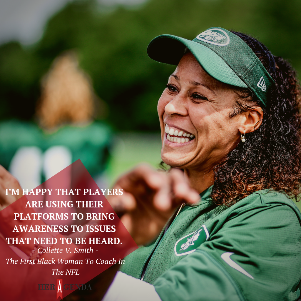 Former New York Jets assistant Collette Smith, the first African