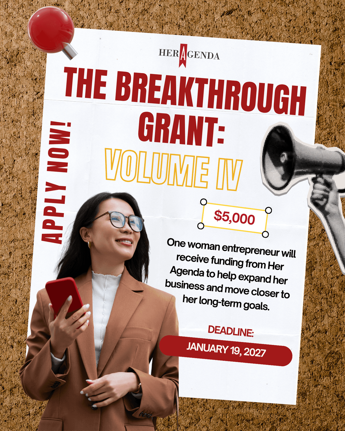 her agenda breakthrough grant