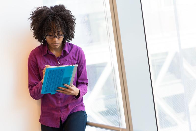 Woman making notes