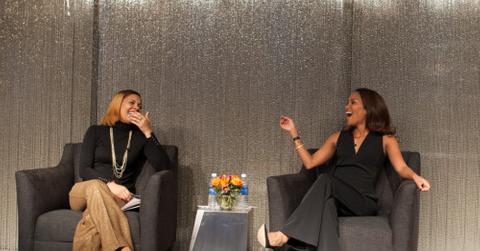 Essence Magazine’s Cori Murray and Mara Brock Akil at Viacom