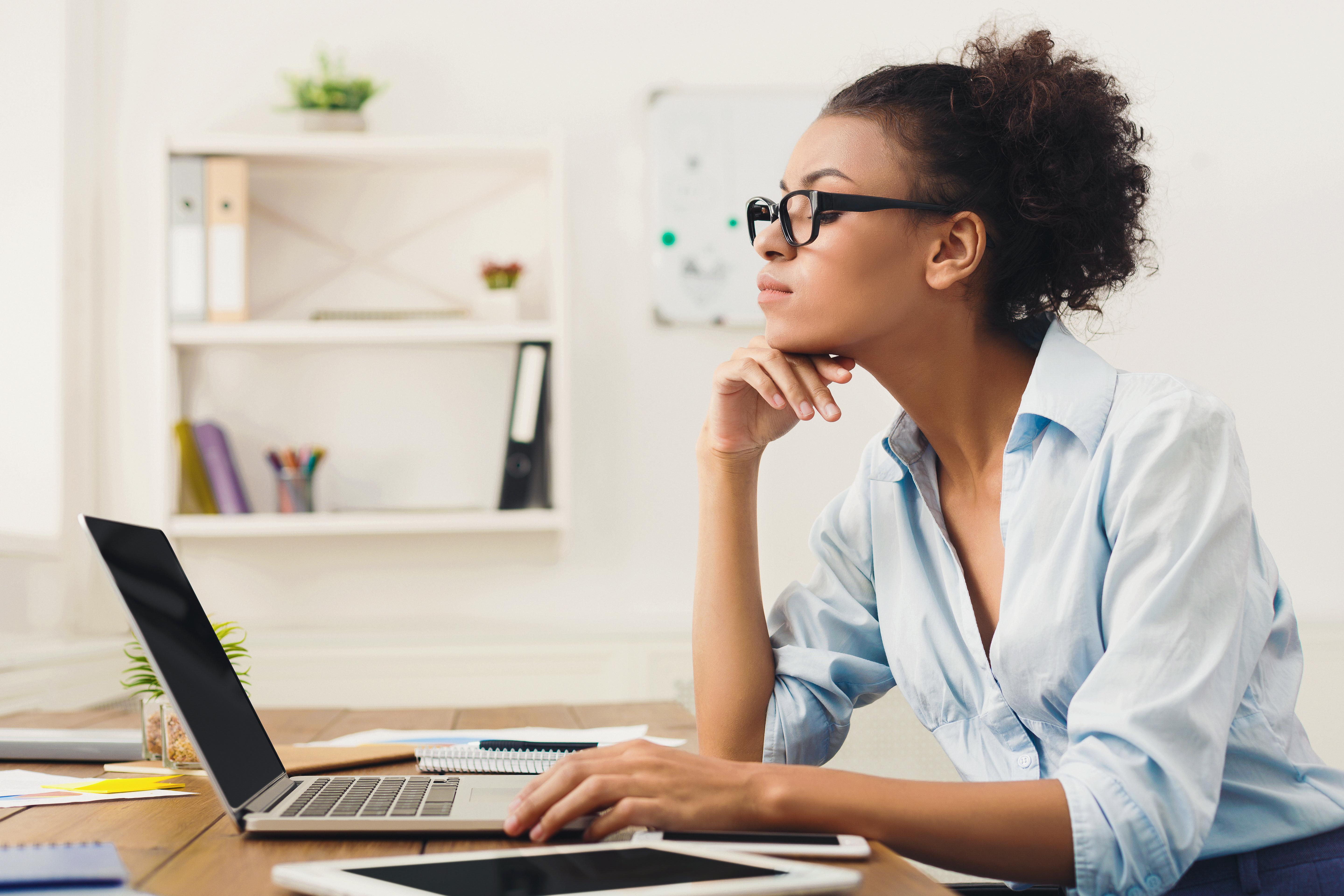 woman on laptop