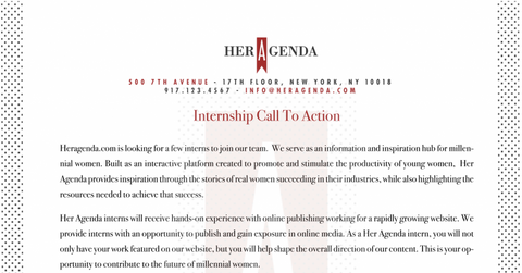 wp content/uploads///Her Agenda Internship Call To Action x