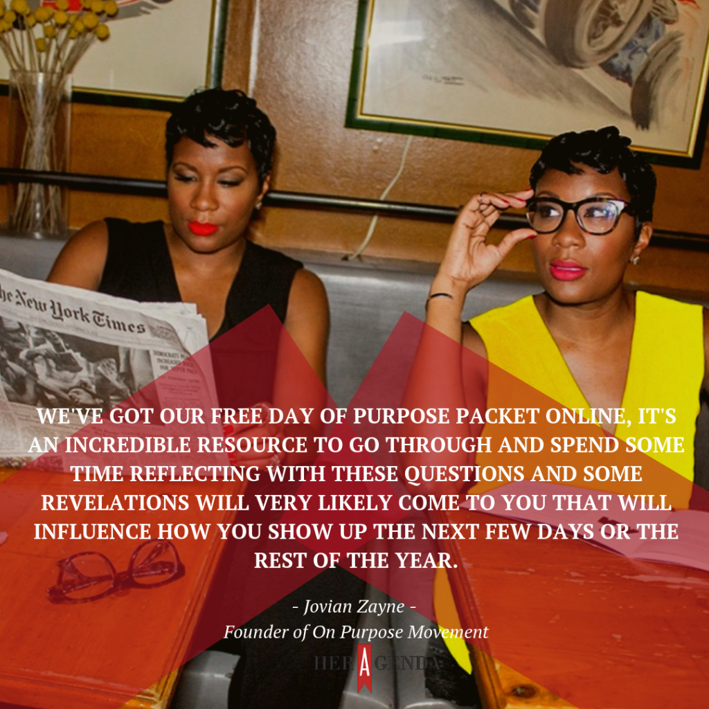 We've got our free Day of Purpose packet online, it's an incredible resource to go through and spend some time reflecting with these questions and some revelations will very likely come to you that will influence how you show up the next few days or the rest of the year.