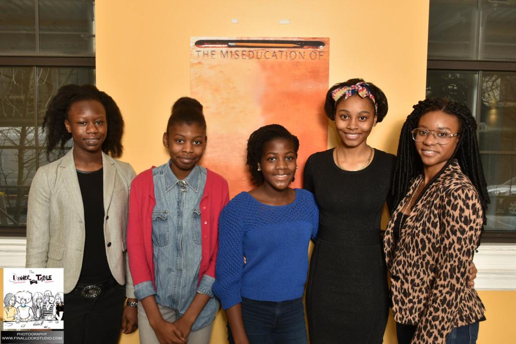 Student Panelist (Left to Right: Denisha McCurchin, Dattlysha Simon, Betrece Braham, Corinne Bobb Semple and Brianna John) Photos Courtesy of Final Look Studio