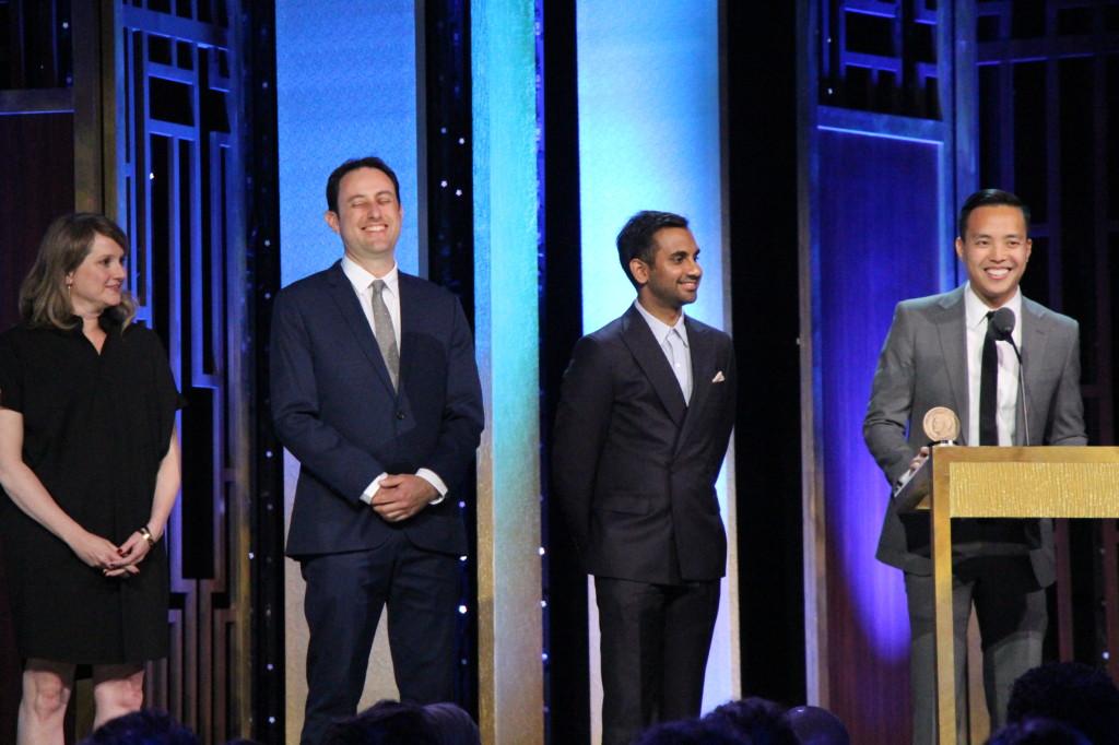 aziz_ansari_and_alan_yang_at_the_75th_annual_peabody_awards_for_master_of_none