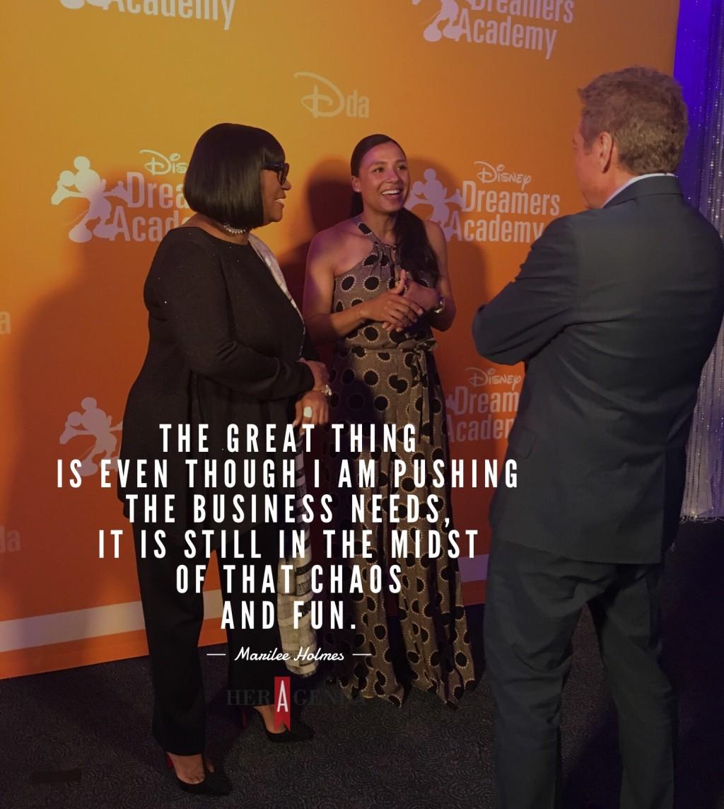 "the great thing is even though [I am] pushing the business needs, it is still in the midst of that chaos and fun." -Marilee Holmes VP Operations Wilhelmina