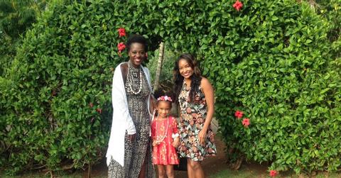 Actress and producer Viola Davis poses with her daughter and former assistant Paige Simpson (right).