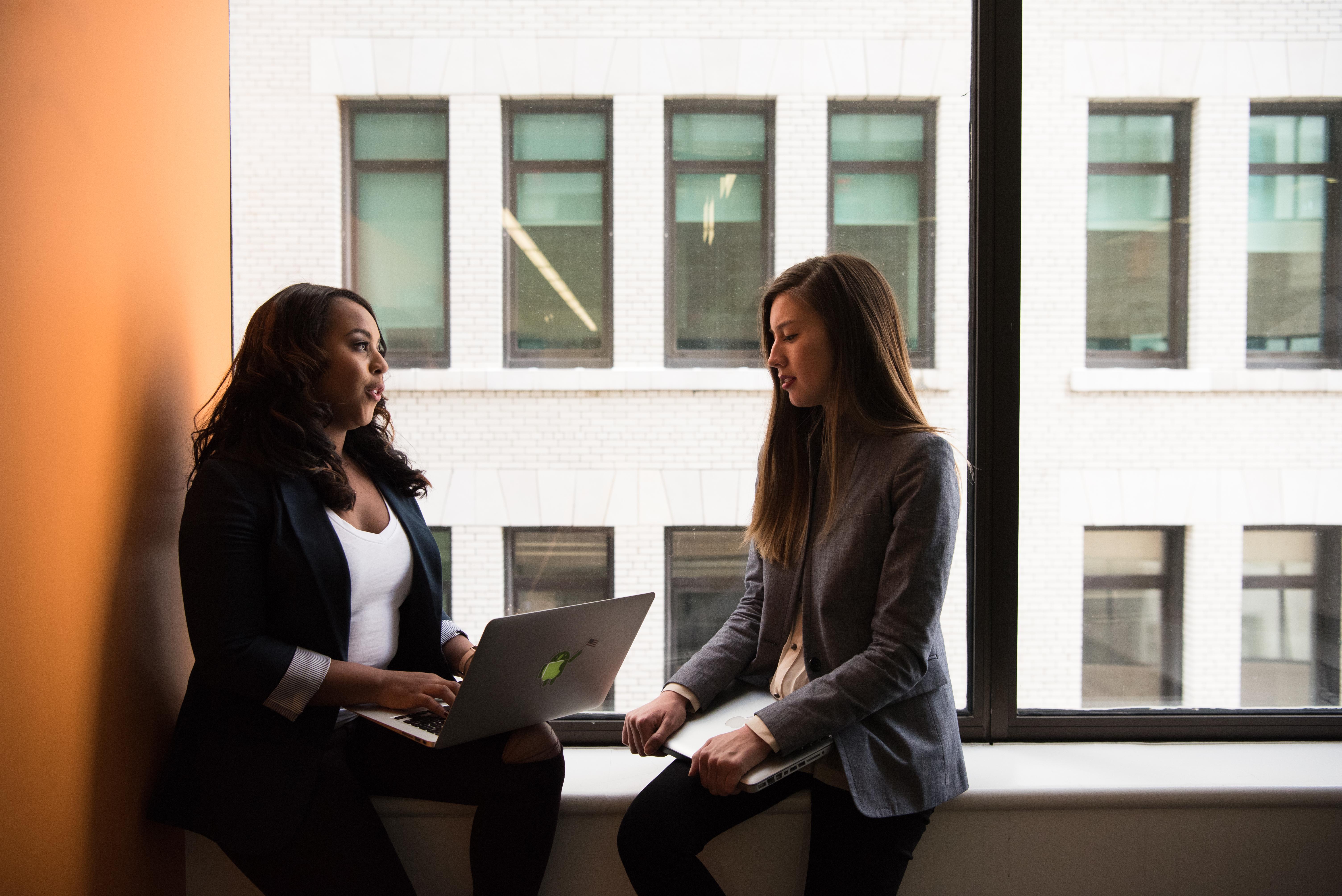 women mentoring each other