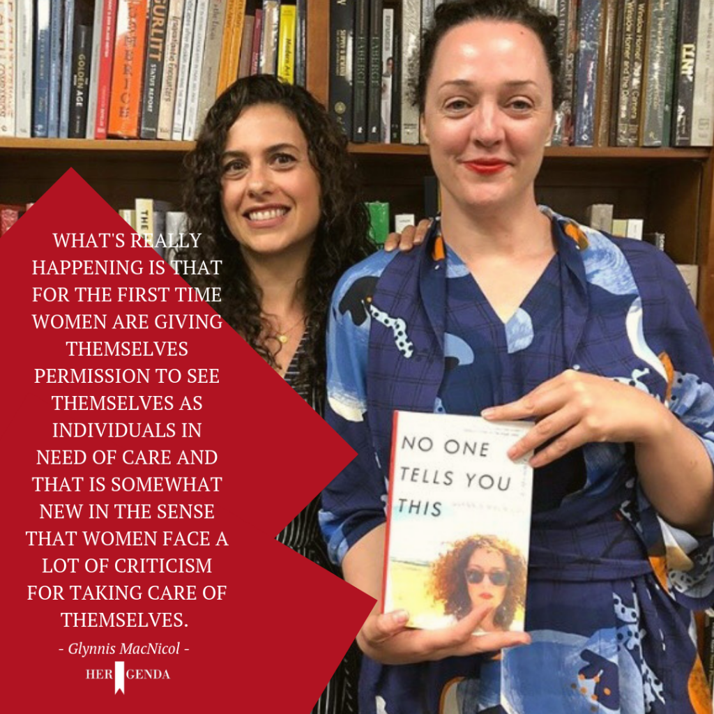 "what's really happening is that for the first time women are giving themselves permission to see themselves as individuals in need of care and that is somewhat new in the sense that women face a lot of criticism for taking care of themselves." -Glynnis MacNicol via Her Agenda