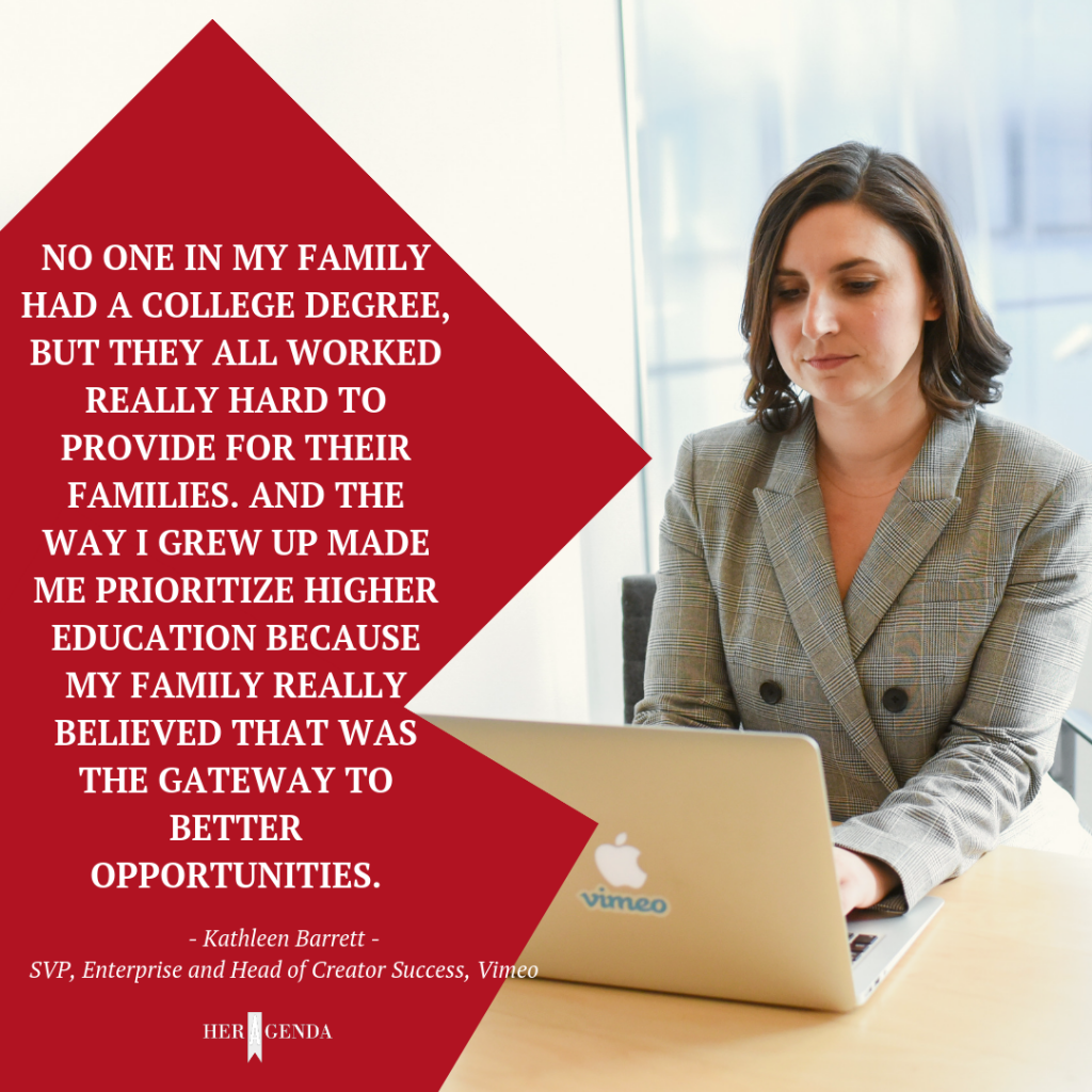 "No one in my family had a college degree, but they all worked really hard to provide for their families. And the way I grew up made me prioritize higher education because my family really believed that was the gateway to better opportunities."