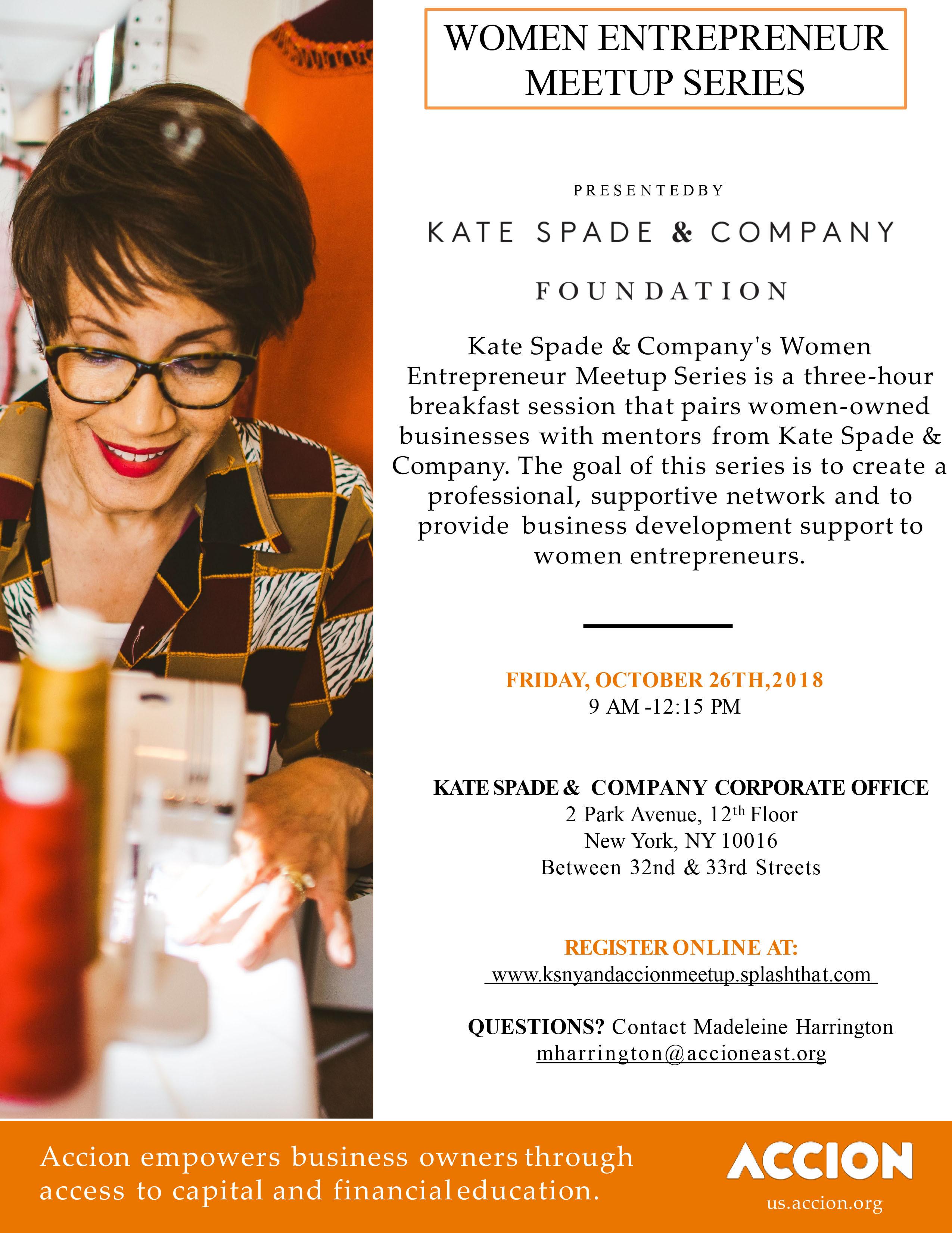 Kate Spade & Company Event Flyer