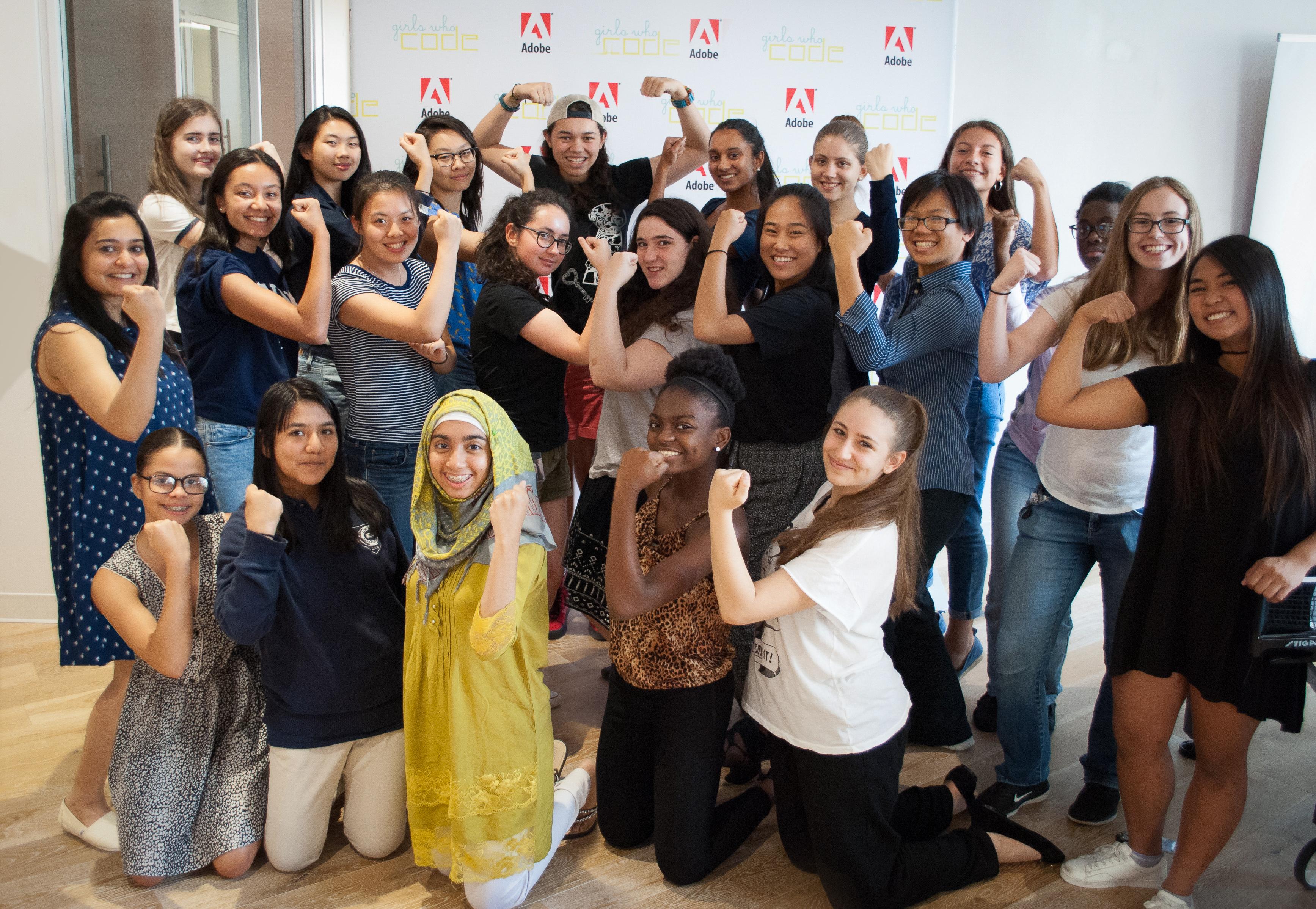 Girls Who Code and Adobe